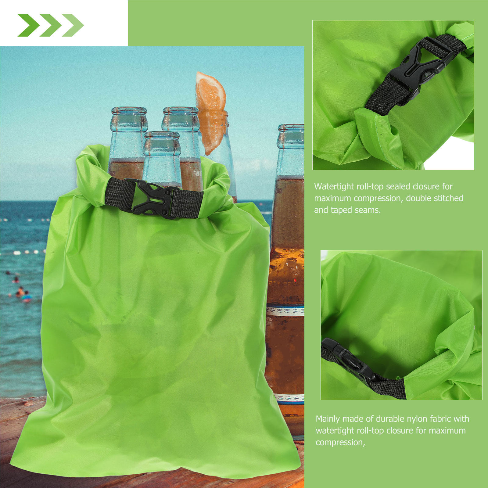 Fishing Kayak Storage Bag - 방수 드라이백 3개 세트 15L 25L