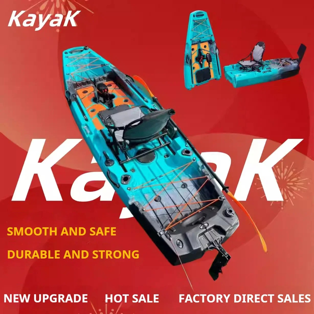 Fishing Kayak Pedal Drive - LLDPE 모듈식 카약 카누 (페달 및