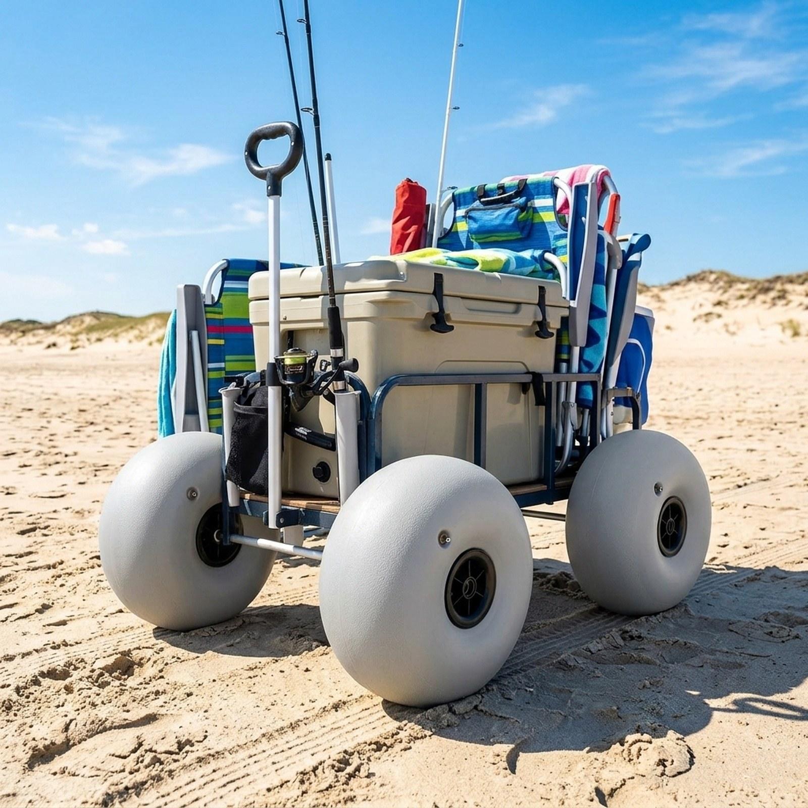 Fishing Kayak Cart - 비치 카트 모래 바퀴 16인치 비치