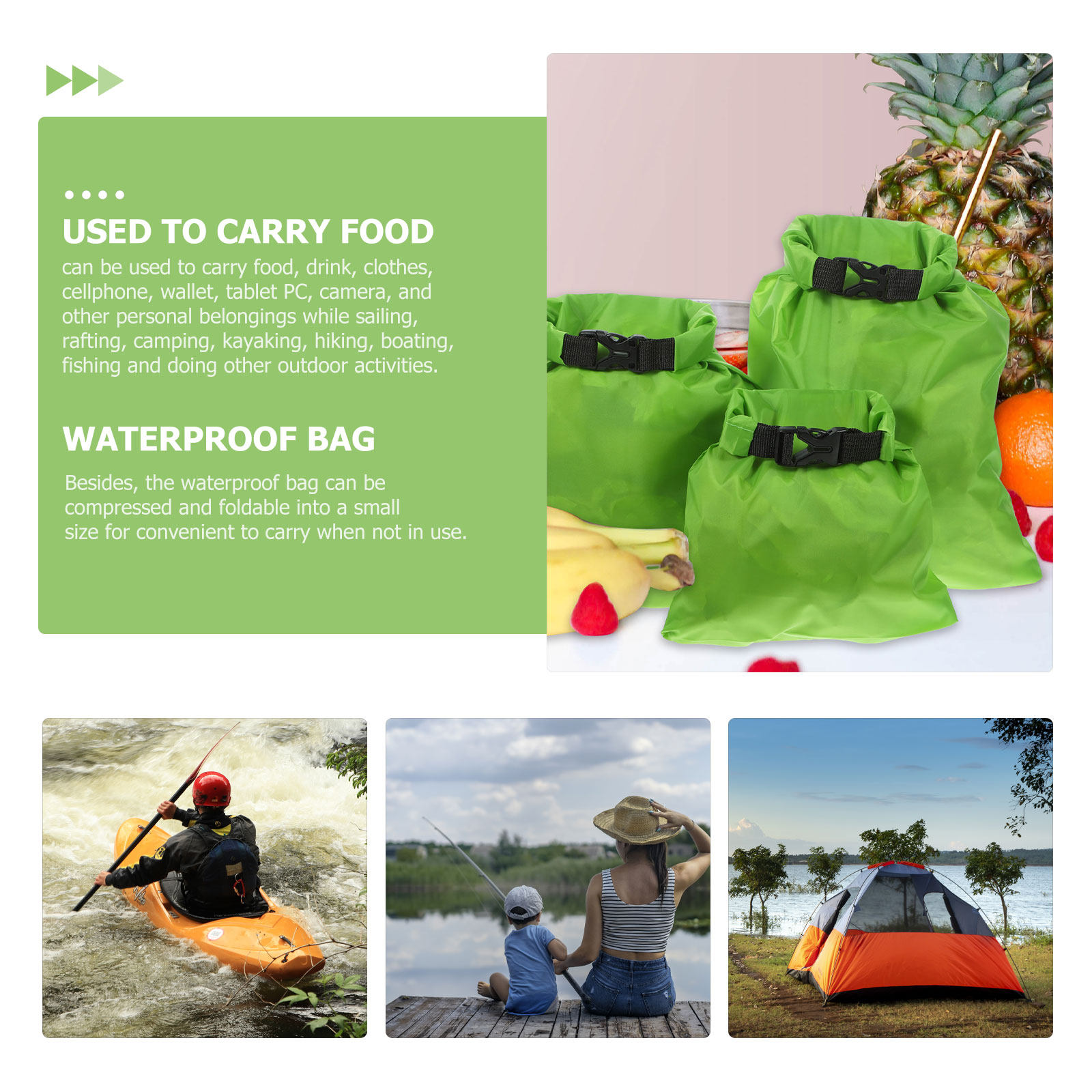 방수 드라이백 3개 세트 15L 25L 35L 압축 보 - Fishing Kayak Storage Bag 리뷰 및 가격