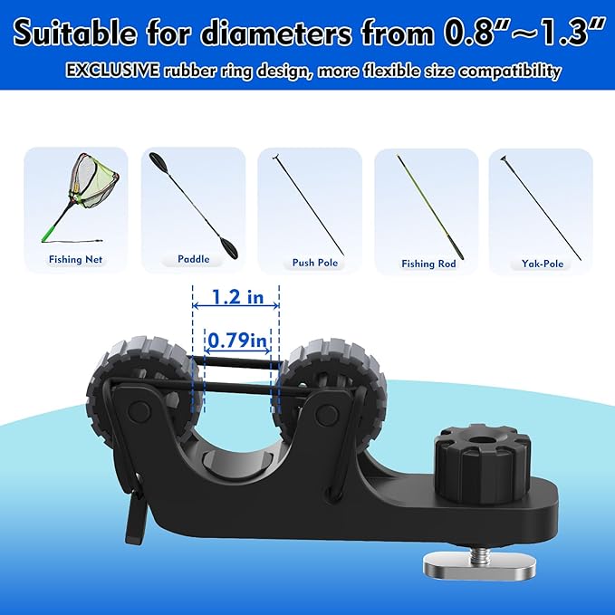 카약 패들 홀더 트랙 마운트 카약 액세서리 트랙 공간  - Fishing Kayak Rod Holder 리뷰 및 가격